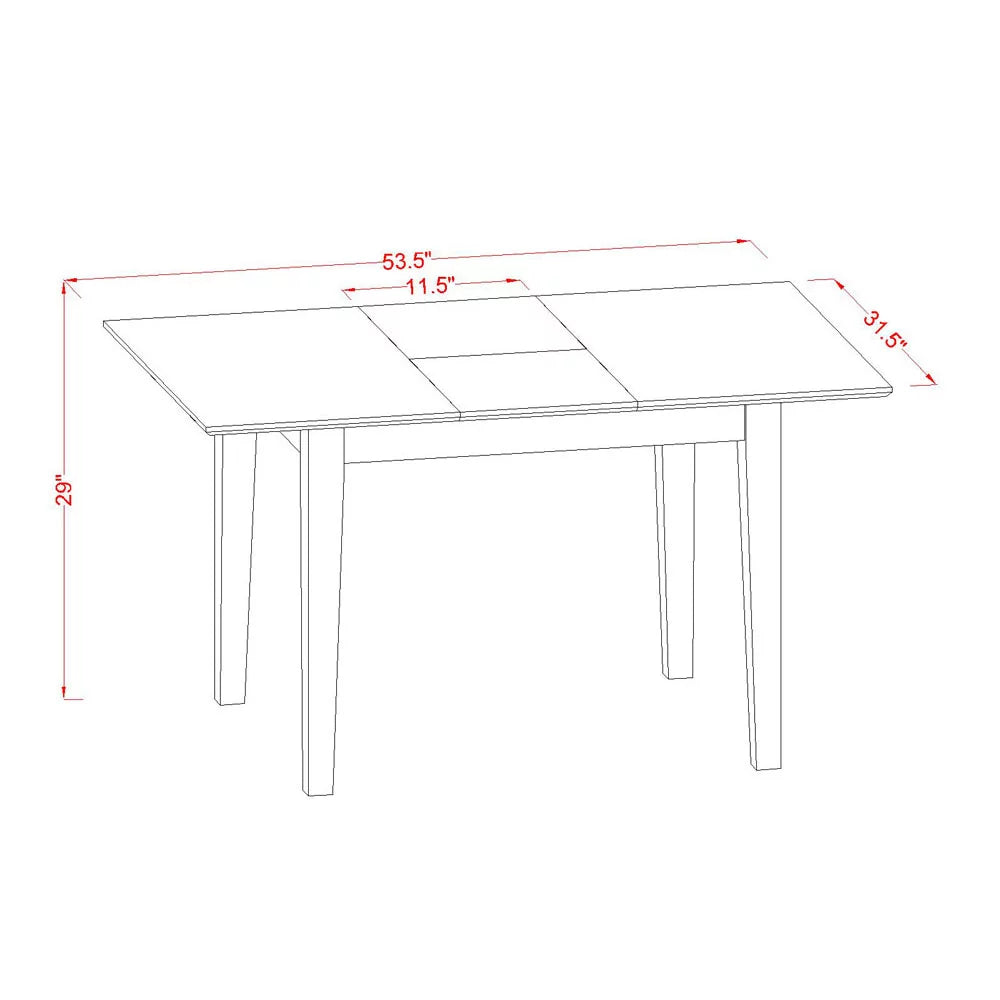 5 Piece Wood Dining Set A549693
