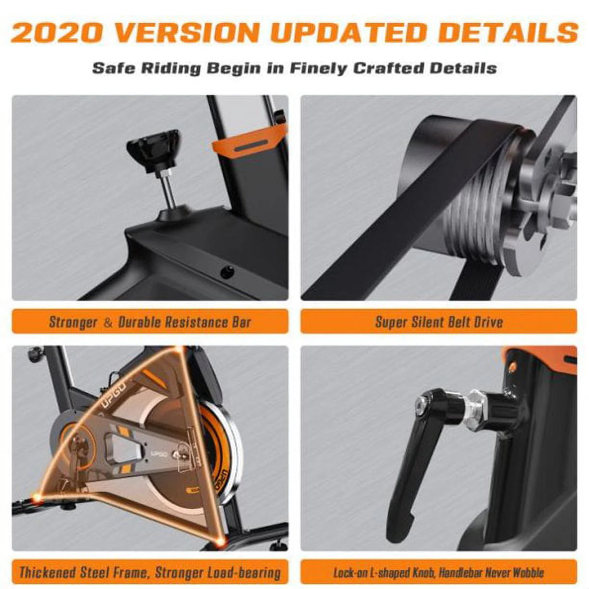 Indoor Cycling Stationary Exercise Bike with 330LBS Capacity M179868