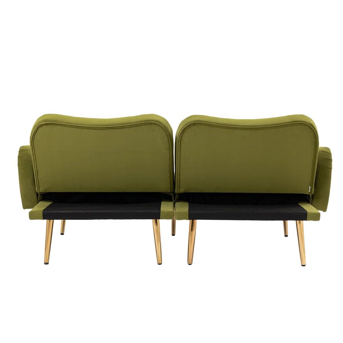65" Green Upholstered Convertible Sleeper Sofa Bed S1656