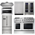 48 Propane Dual Fuel Range, Range Hood, Refrigerator, Dishwasher, Microwave, Wine Cooler S962695