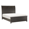 California King Sleigh Bed in Dark Cherry O716