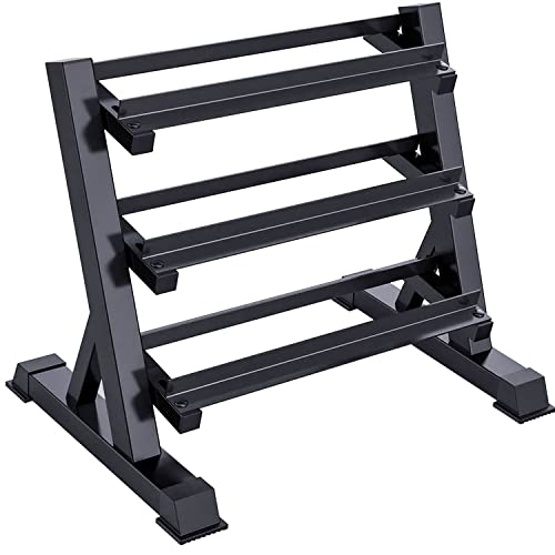 3-Tier Dumbbell Rack Weight Storage Organizer A987779