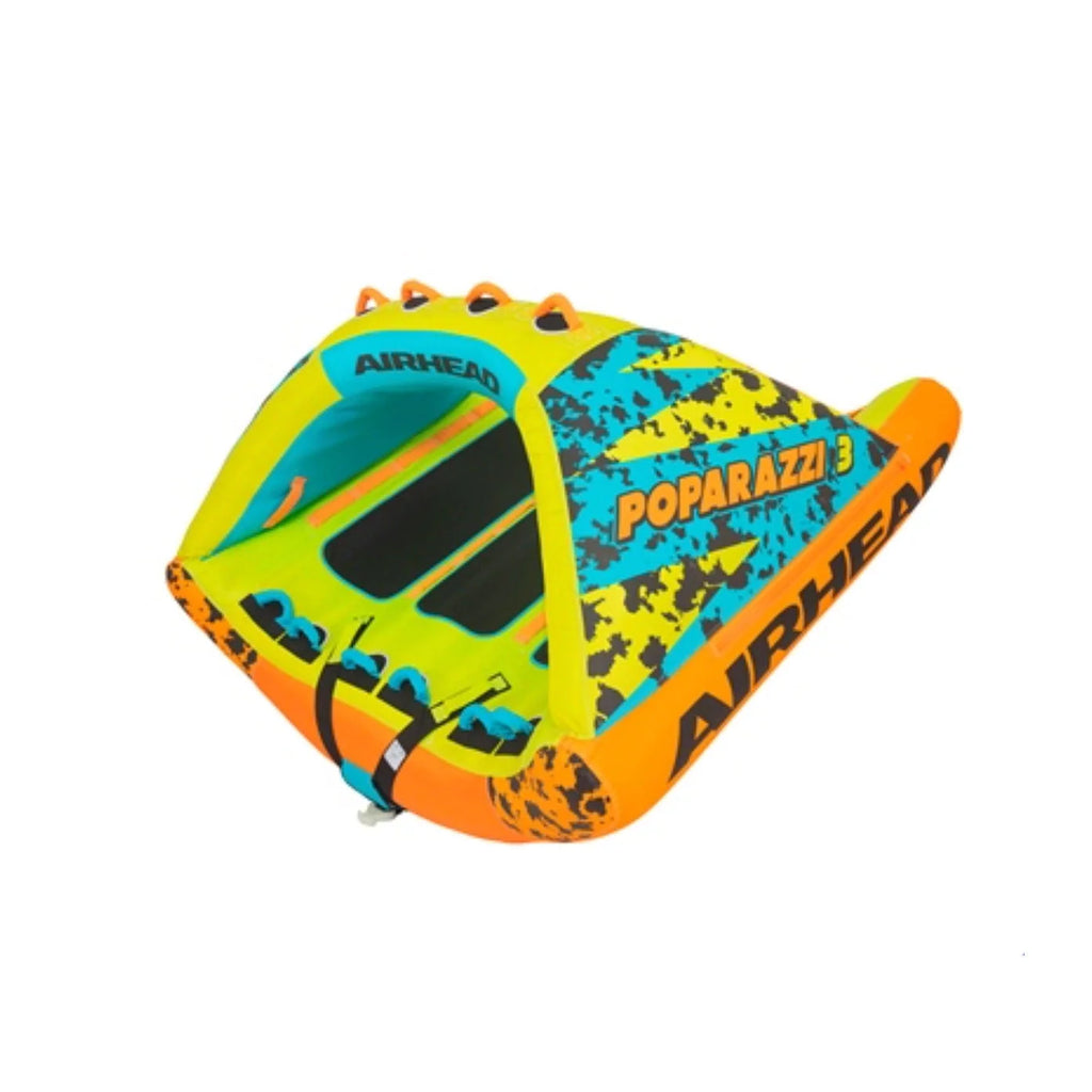 Inflatable PVC Towable Water Tube, Green 3 Person V3330