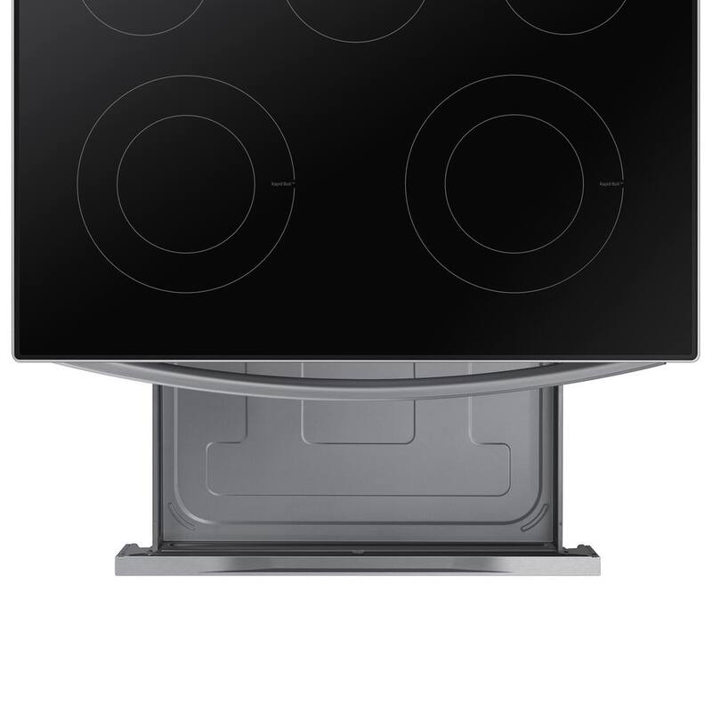 6.3 cu. ft. Smart Freestanding Electric Range with Rapid Boil and Self Clean in Stainless Steel V977368