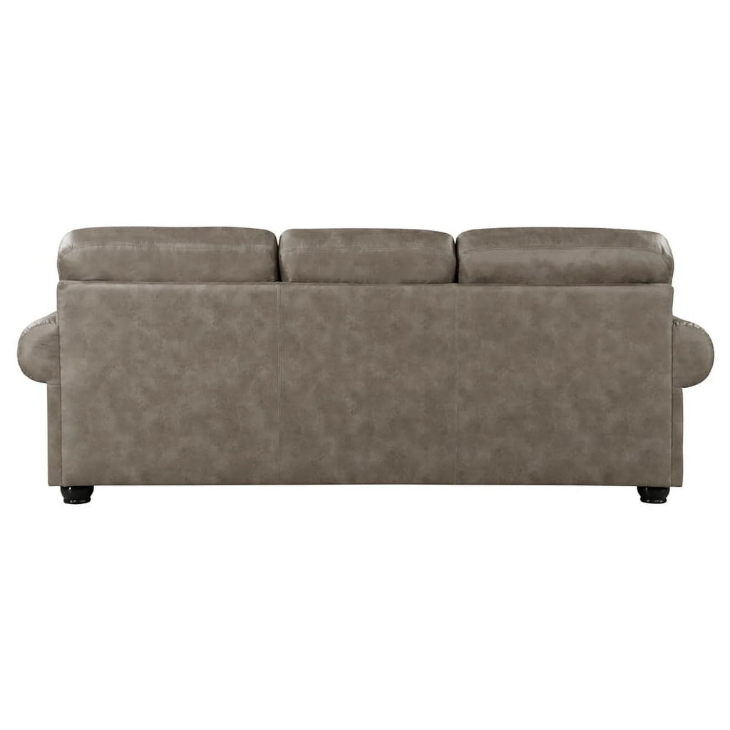Microfiber Sofa in Mushroom Brown N82004