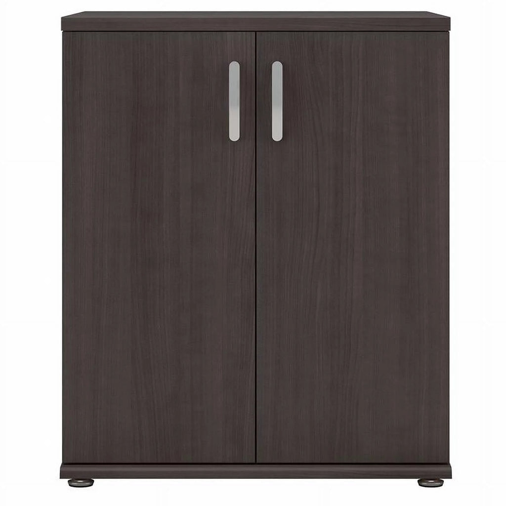Storm Gray Engineered Wood Cabinet with Doors Y535
