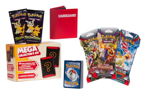 Pokémon Cards 5 Packs + 50 Cards Mini-Binder K8865