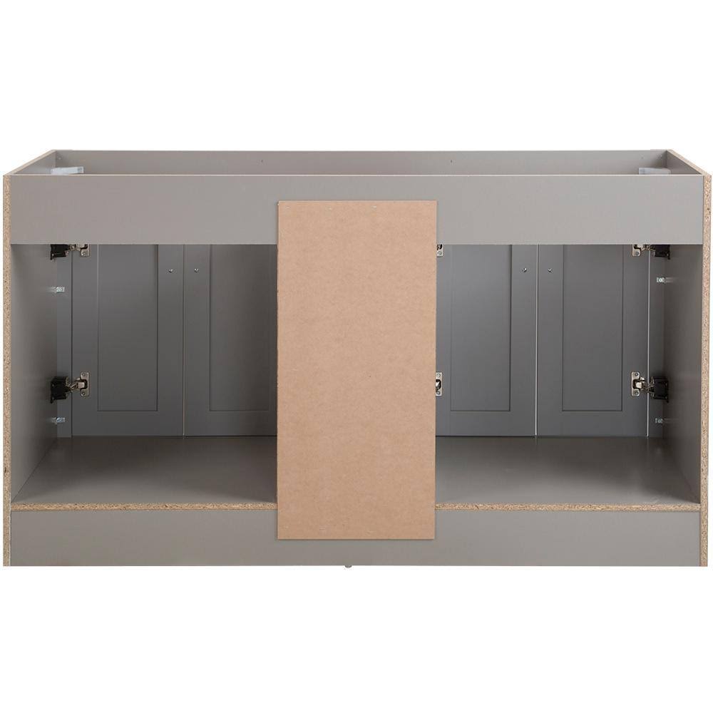 60 in. Bath Vanity Cabinet Only in Sterling Gray W524