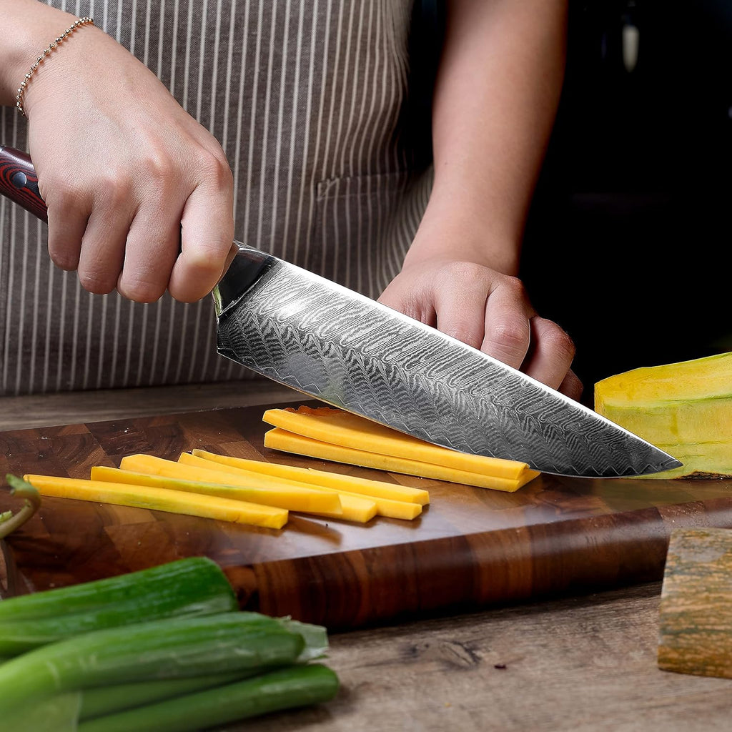 8 Inch Damascus High Carbon Stainless Steel Chef Knife J947787