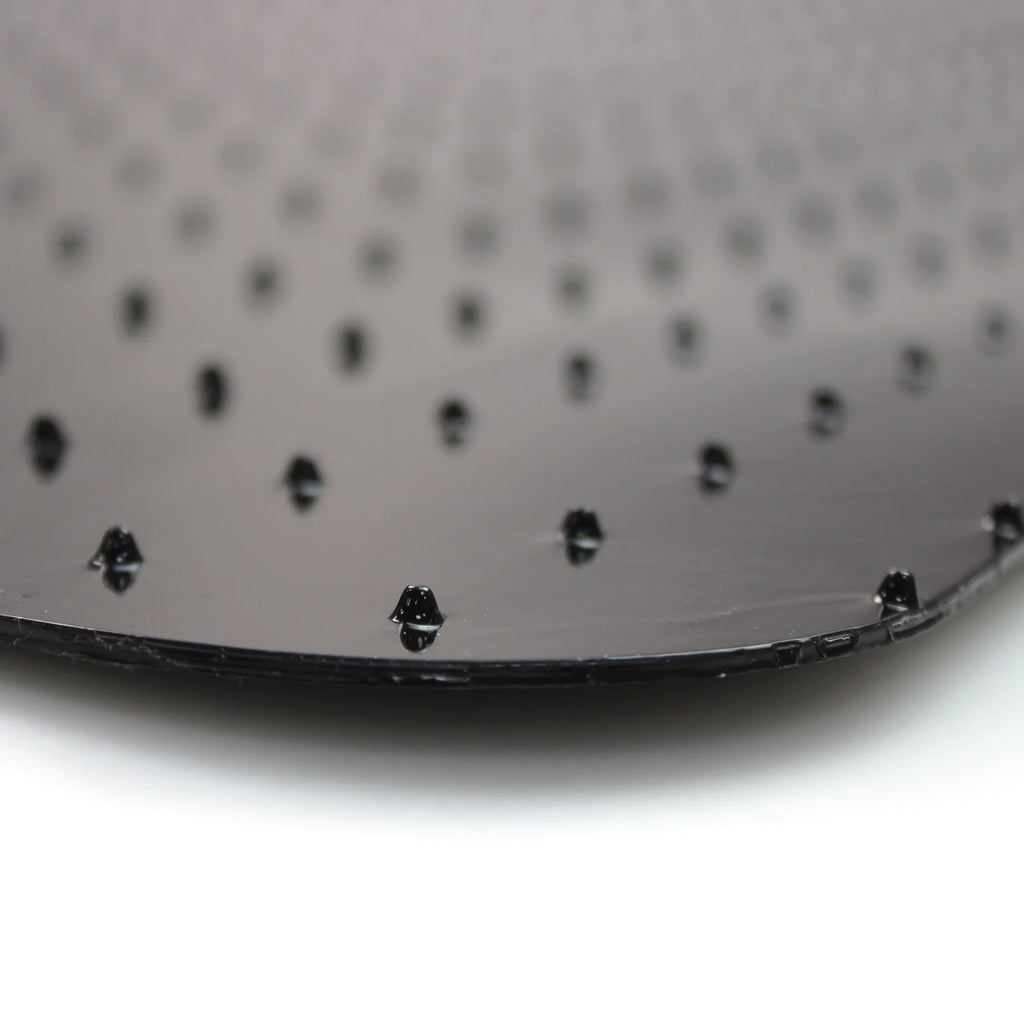 Black Vinyl Lipped Chair Mat for Carpets 45" x 53" Q129