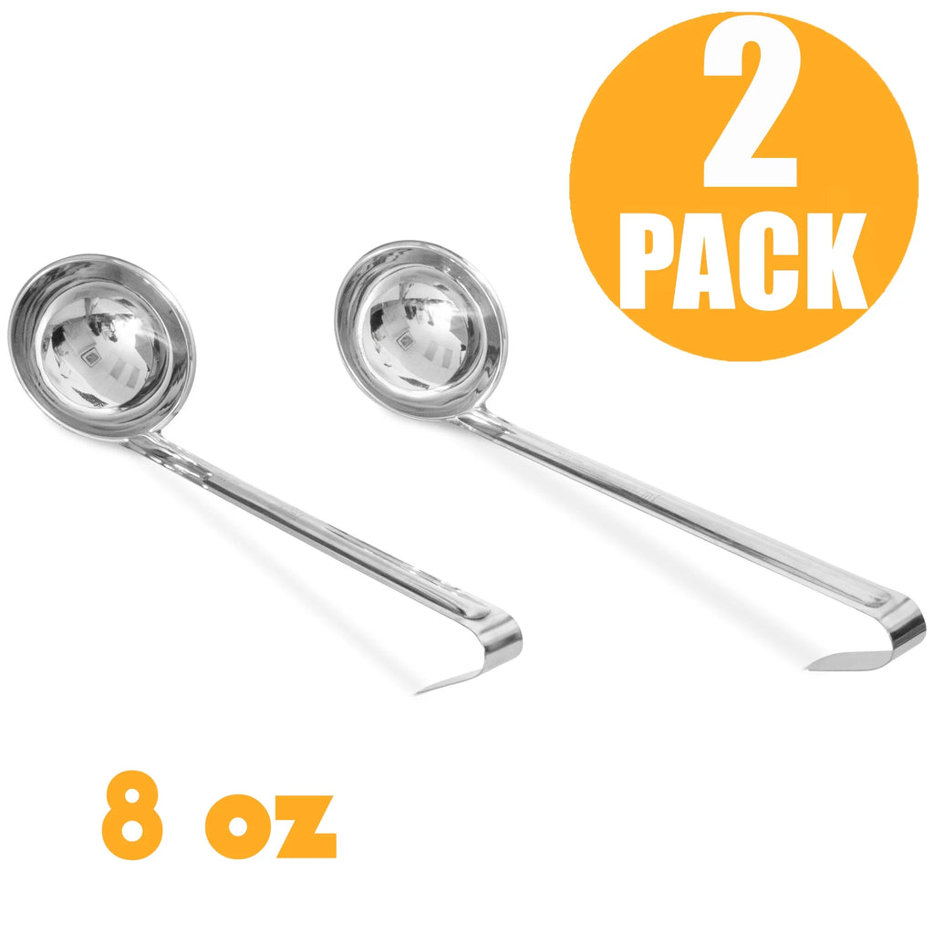 2 Pack 8 Oz Stainless Steel Soup Ladle L32172