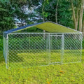 10ft x 10ft Metal Dog Kennel with Roof N98051