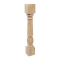 Unfinished Solid Hardwood Kitchen Island Leg E1289