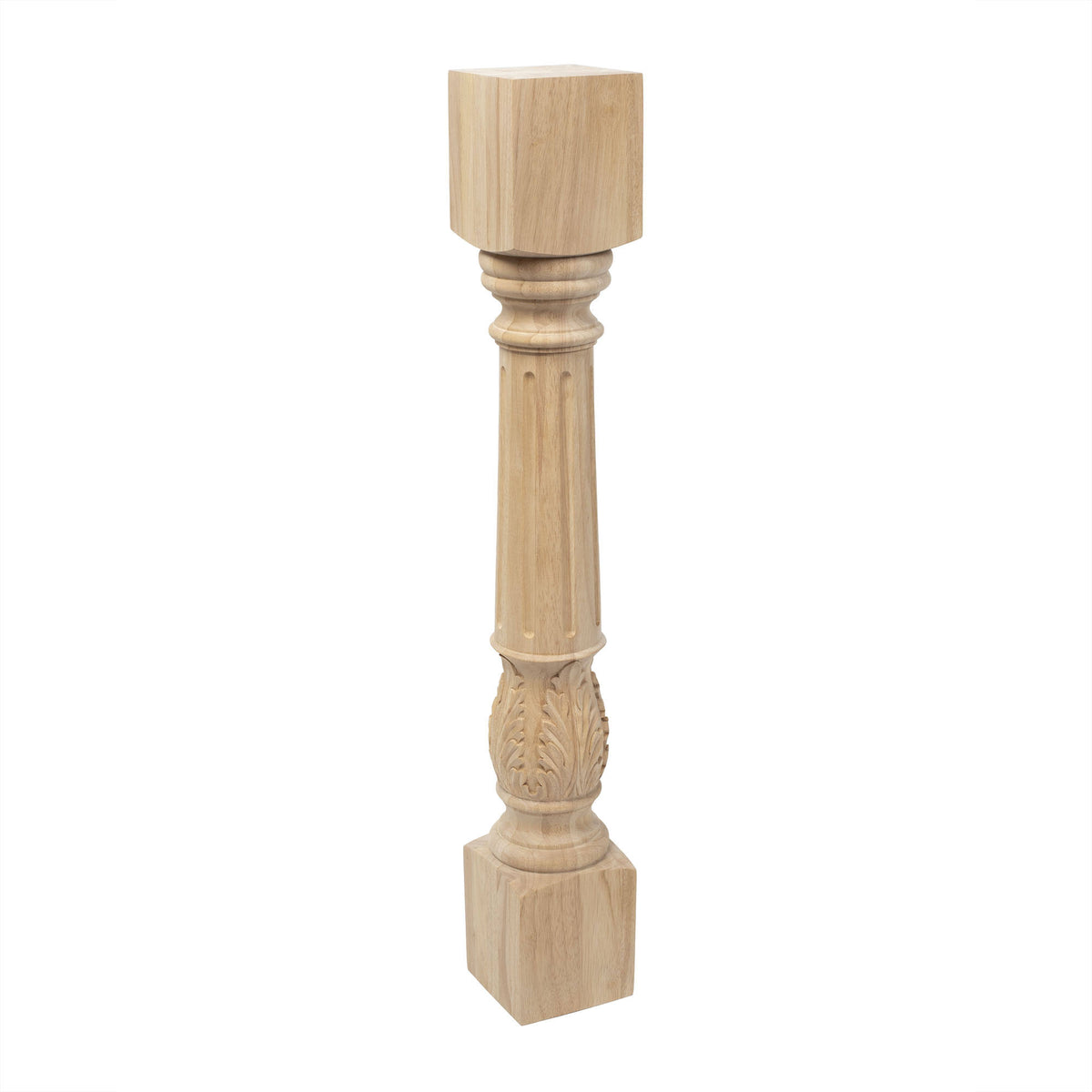Unfinished Solid Hardwood Kitchen Island Leg E1289