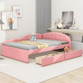 PU Upholstered Tufted Daybed with Storage and 2 Drawers N252769