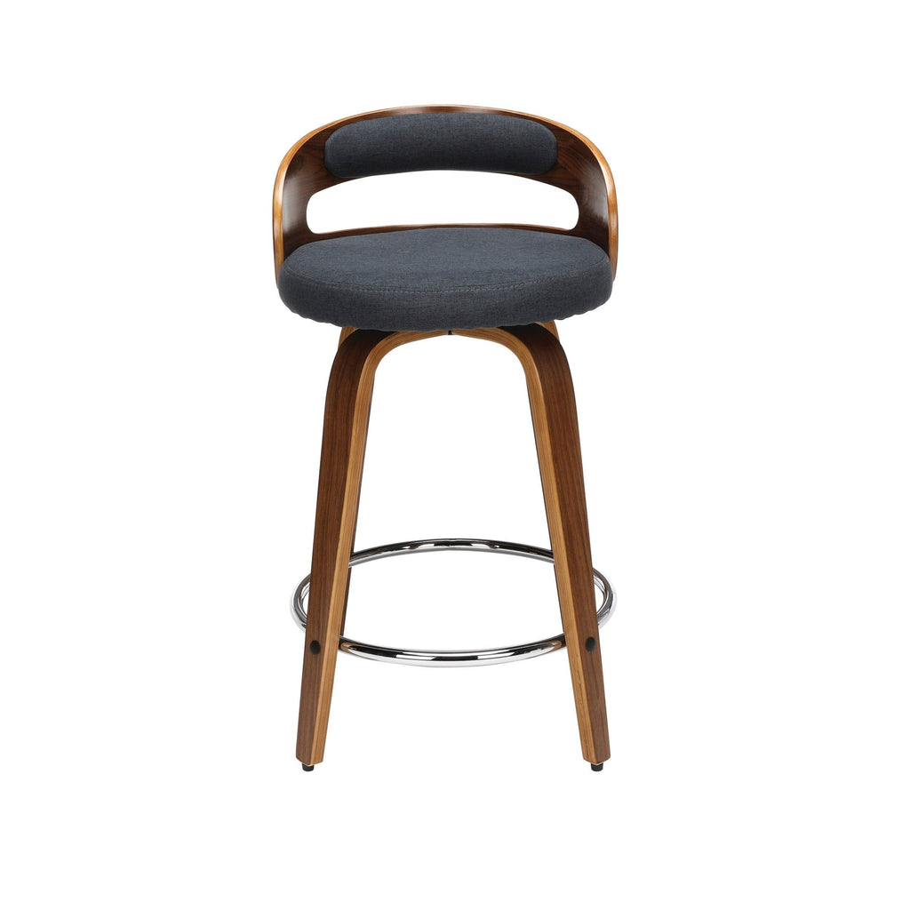 Beige Bentwood Swivel Stool S63131