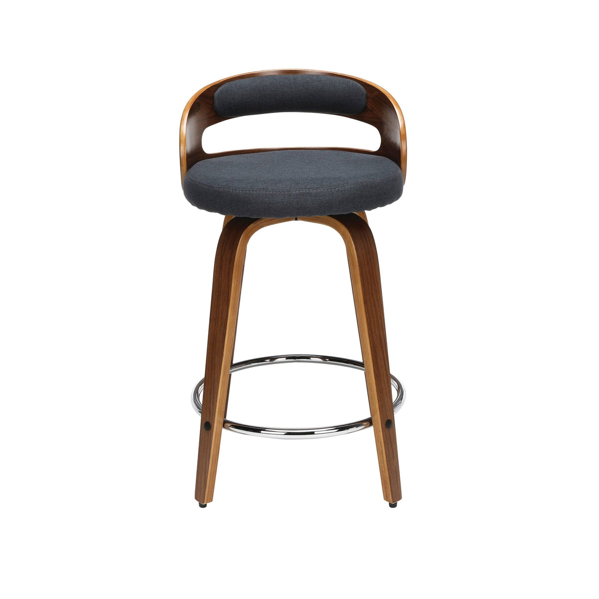 Beige Bentwood Swivel Stool S63131