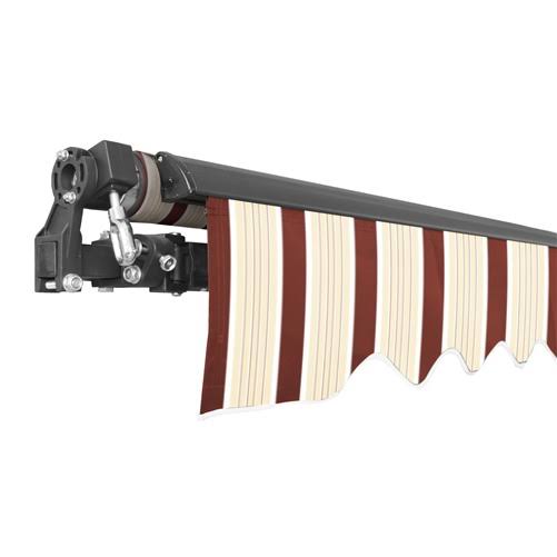 Black Frame Retractable Patio Awning 10 x 8 Feet B76010