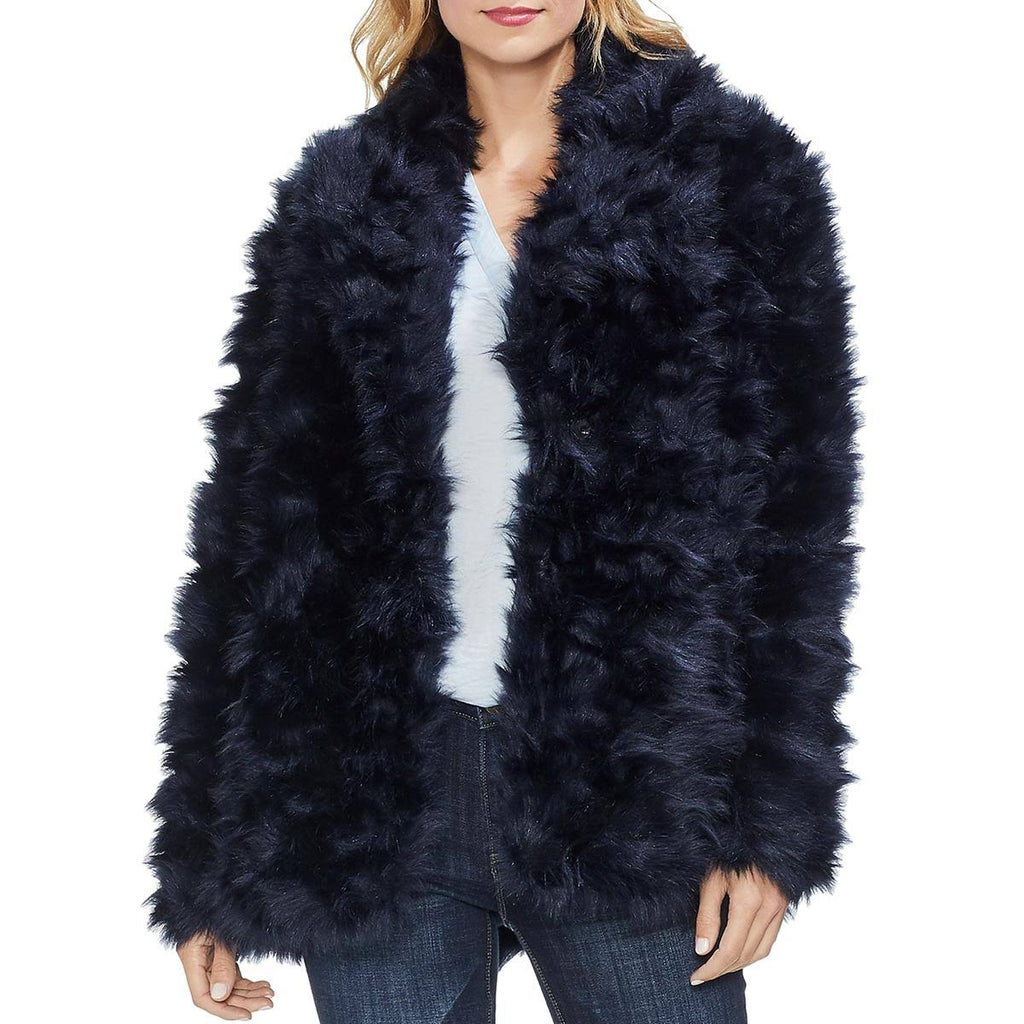 Womens Shaggy Faux Fur Coat P5569