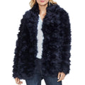 Womens Shaggy Faux Fur Coat P5569