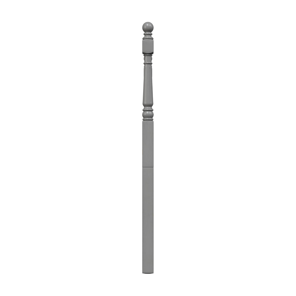 King French Grey Wood and Cane Headboard E799