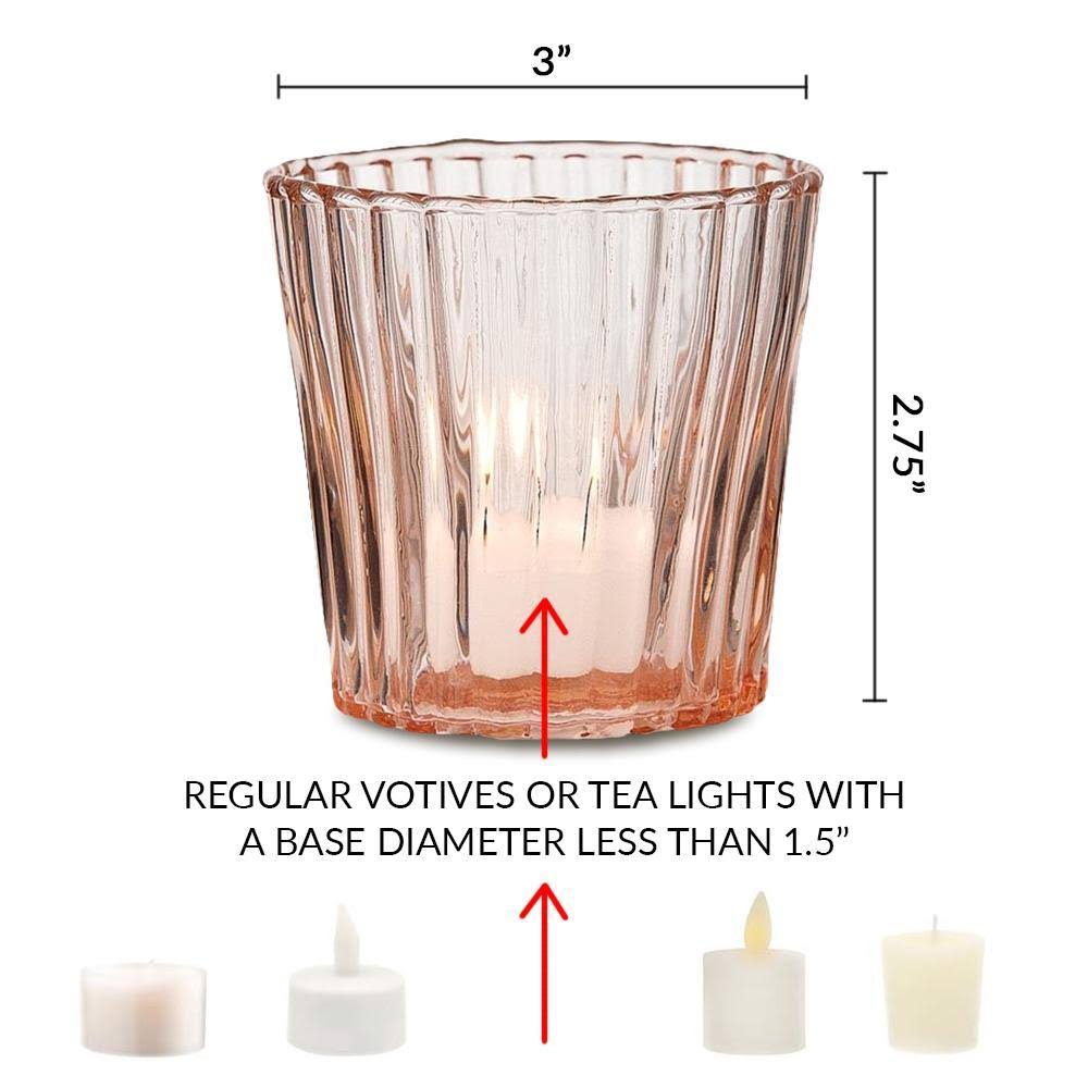 24 Pack Vintage Mercury Glass Candle Holders P87977