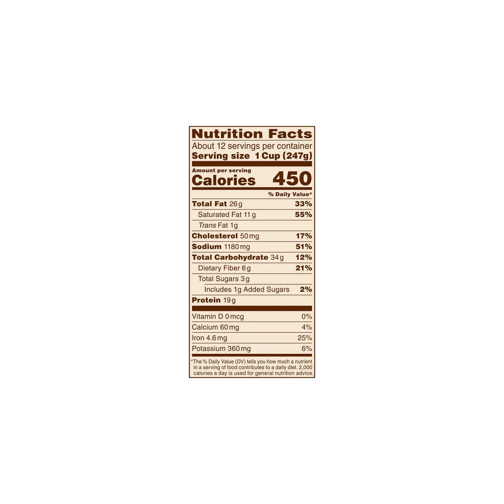 Beef Chili Canned Beans with Meat 6 lb 11 oz Pack of 2 H7799