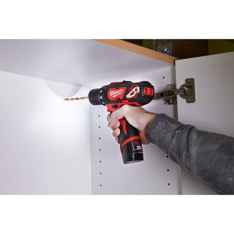 12V Cordless Drill Driver/Impact Combo Kit with Right Angle Drill C8593