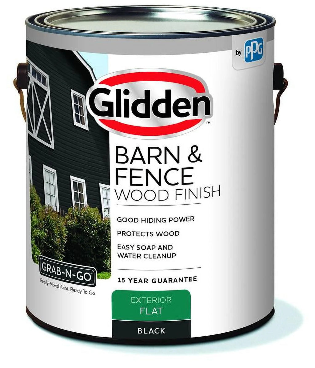 White Flat Exterior Wood Paint 1 Gallon I3767