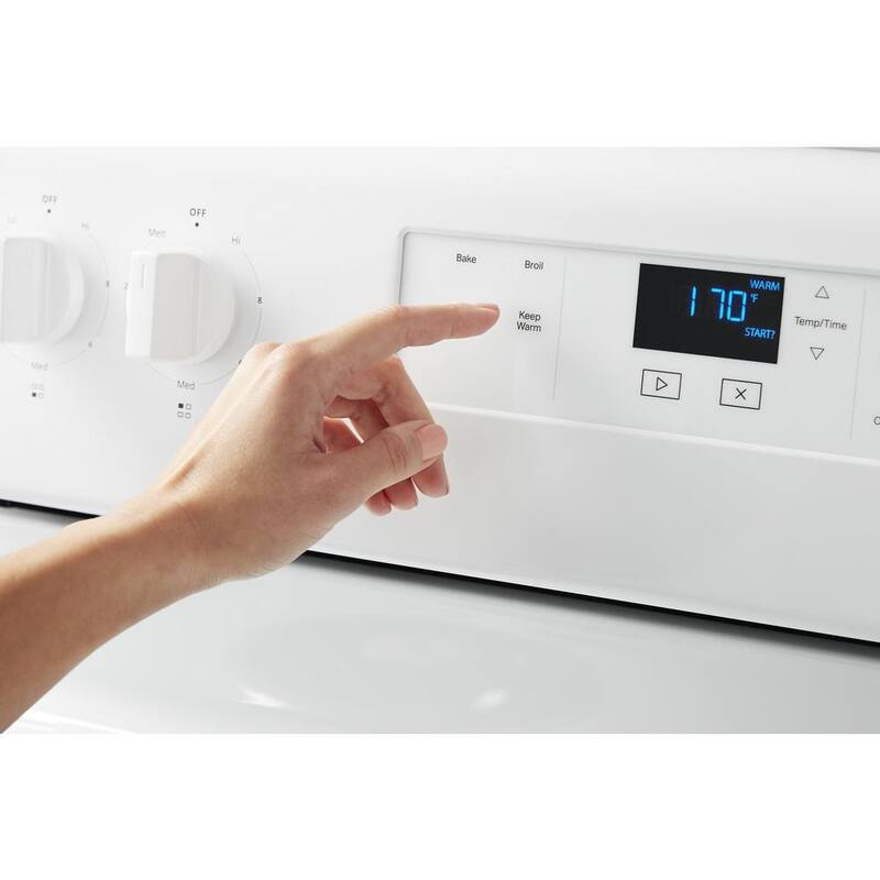 30 in. 4.8 cu. ft. 4-Burner Electric Range with Storage Drawer in White Z990