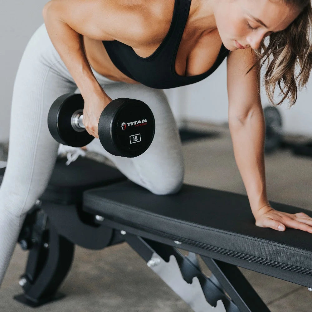 25 lb. Pair Round Urethane Dumbbells E5207