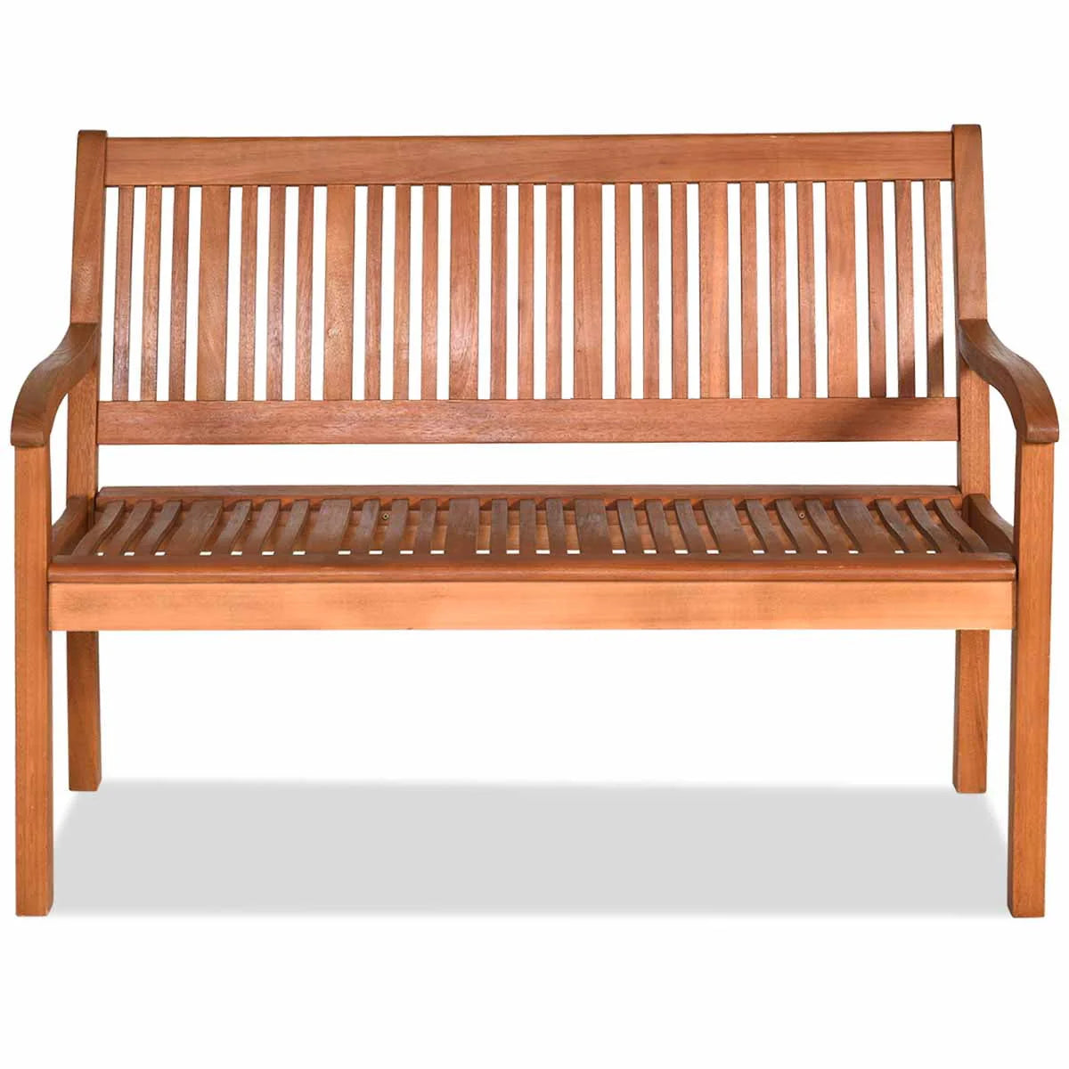 50'' Two Person Outdoor Bench Loveseat Solid Wood N59029