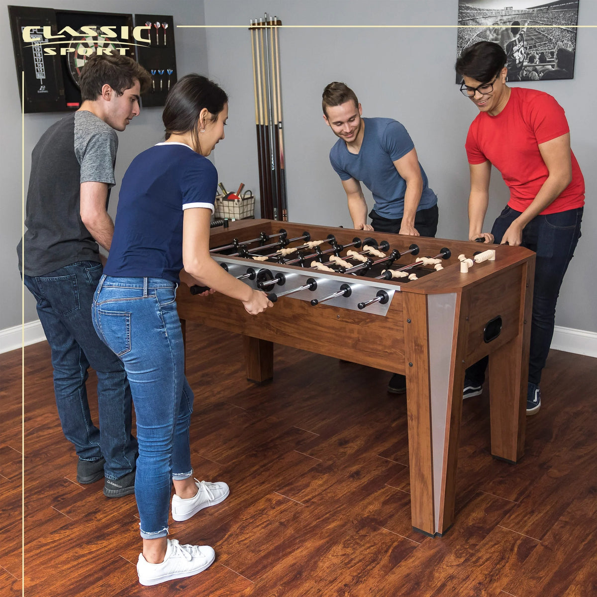 Brown Foosball Table Z244397