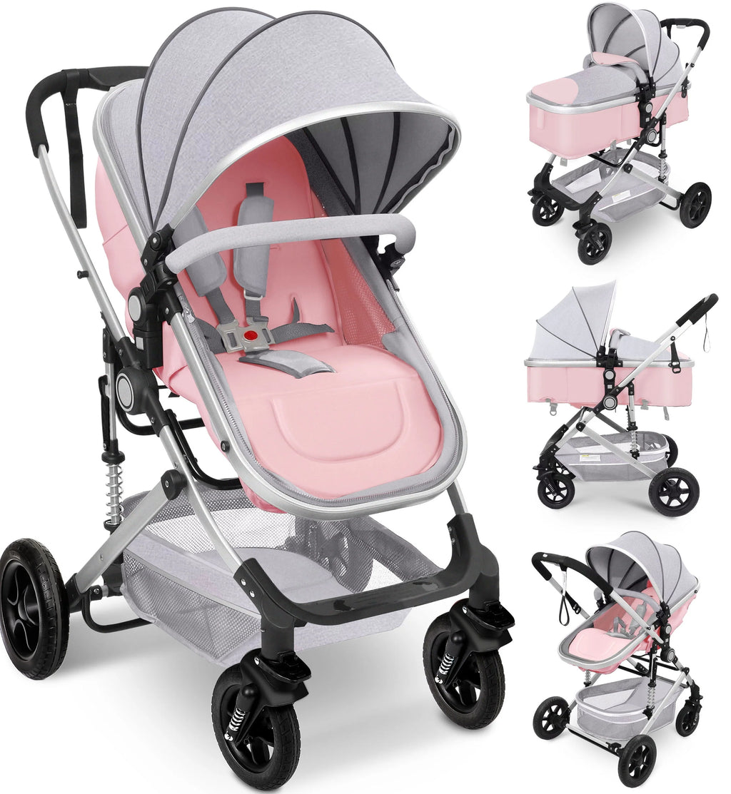 Foldable Reversible Bassinet Baby Stroller Y135