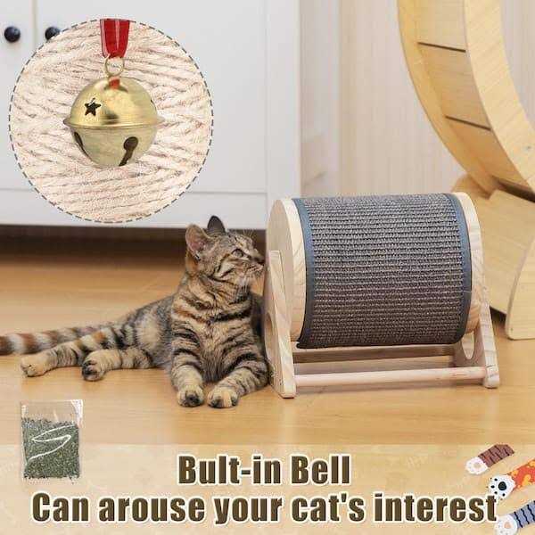 Cat Scratching Post Exercise Wheel I6441