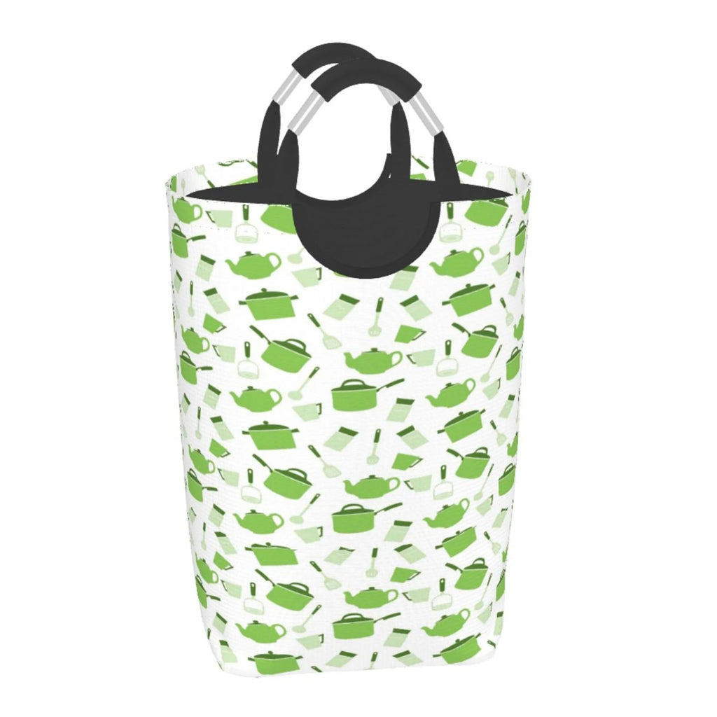 Large Canvas Fabric Collapsible Laundry Hamper Q88466