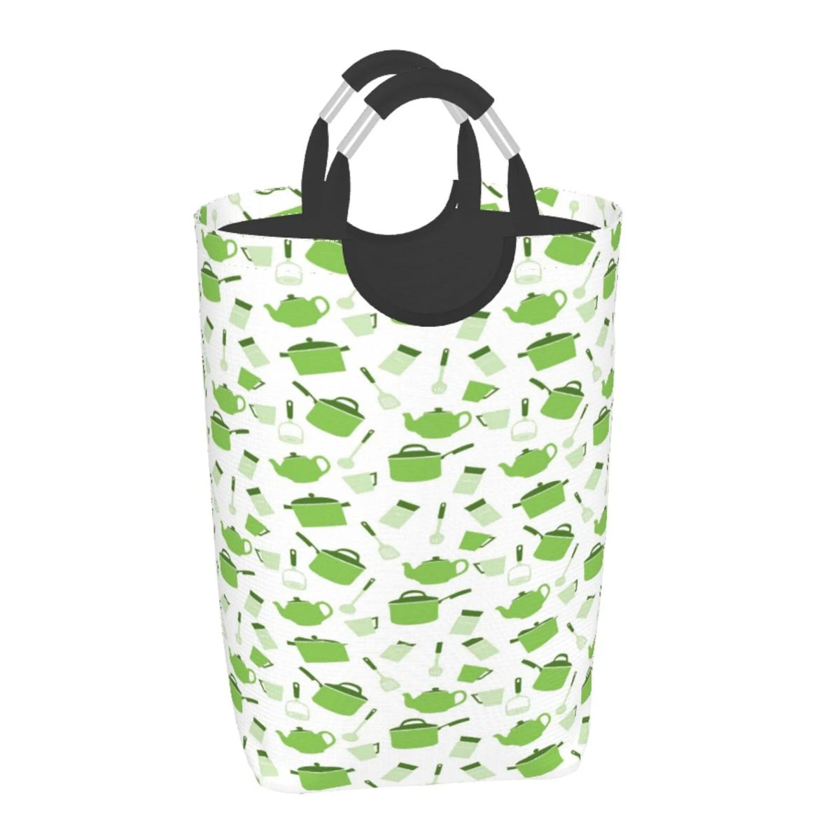 Large Canvas Fabric Collapsible Laundry Hamper Q88466