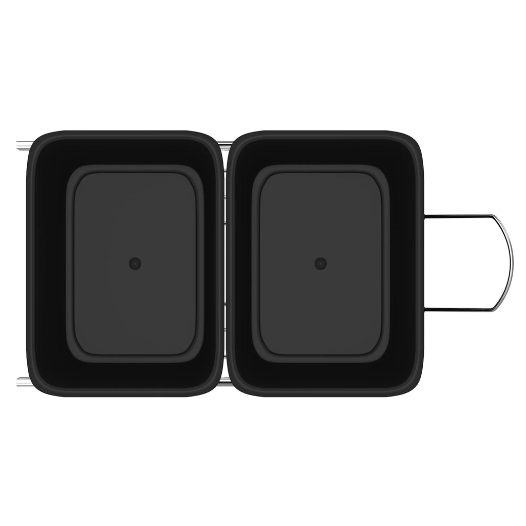 Black Pull Out Waste Containers W5539