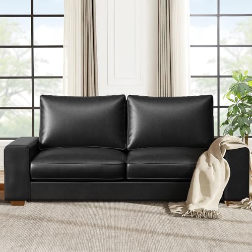 Brown Faux Leather Loveseat Sofa A500496
