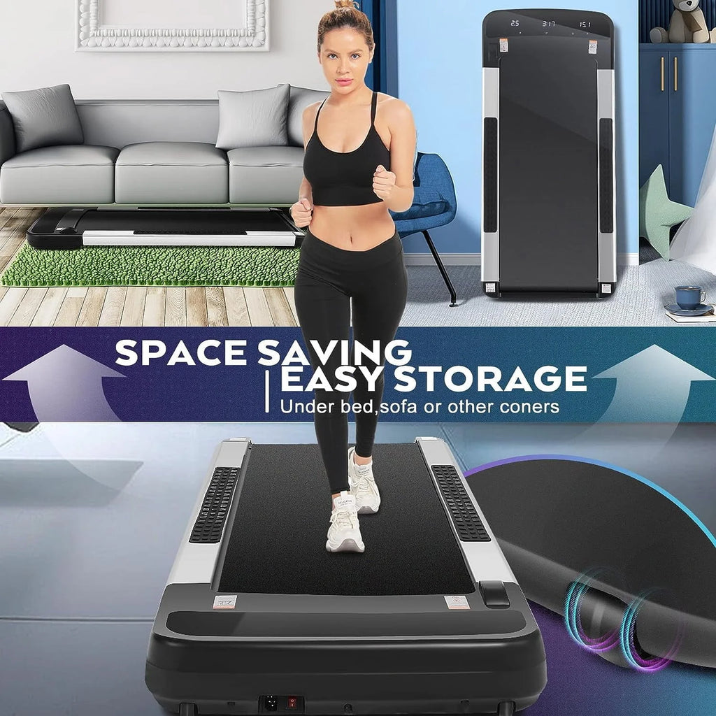 Black Under Desk Treadmill with Remote Control M578