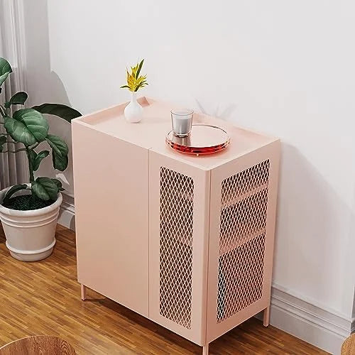 Modern Metal Sideboard Cabinet with Adjustable Shelves Z222
