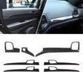 Dashboard Panel Trim & Door Handle Cover Kits Carbon Fiber Texture H8196
