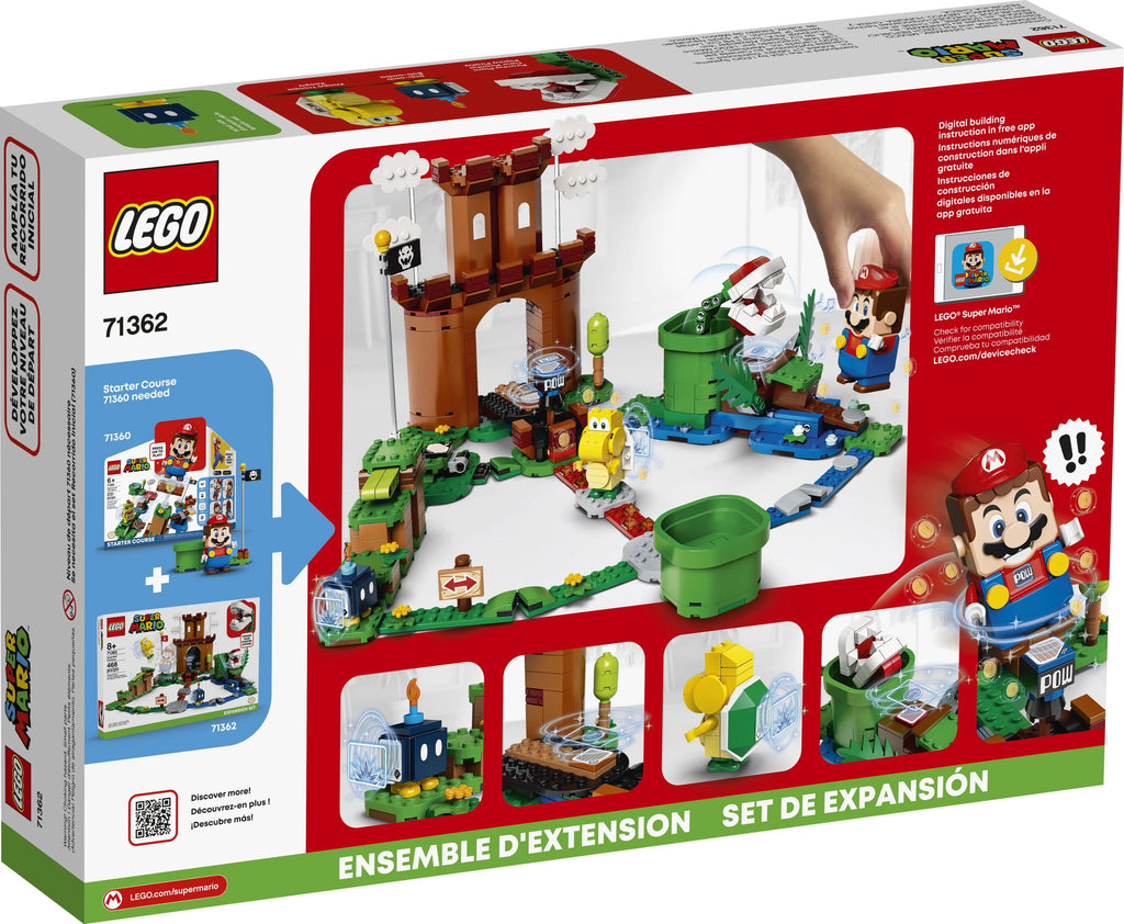 LEGO Super Mario Guarded Fortress Expansion Set 71362 Collectible Building Playset for Kids (468 Pieces) H97647