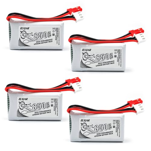 7.4V 850mAh LiPo Battery with JST Plug O150489