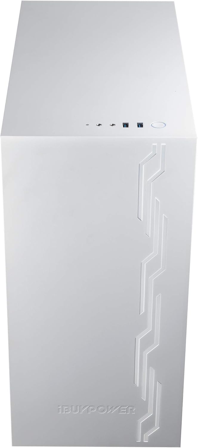 Mid-Tower Desktop Computer Gaming Case White W761372