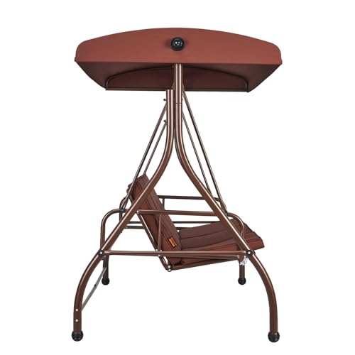 3-Seat Converting Canopy Patio Swing Chair with Cushion I42822