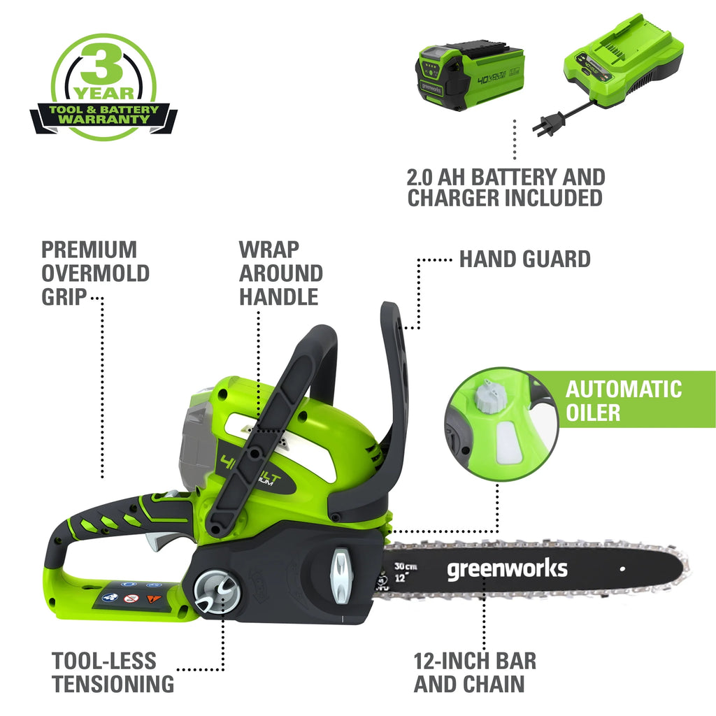 40 V Battery Powered Chainsaw M454