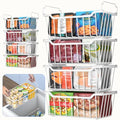 4 Pack Stackable Freezer Organizer Bins with Foldable Handle R61088