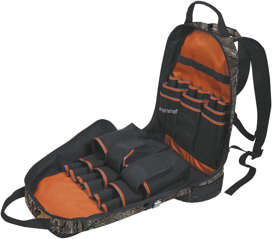 Heavy Duty Tool Bag Backpack with 39 Pockets W232161