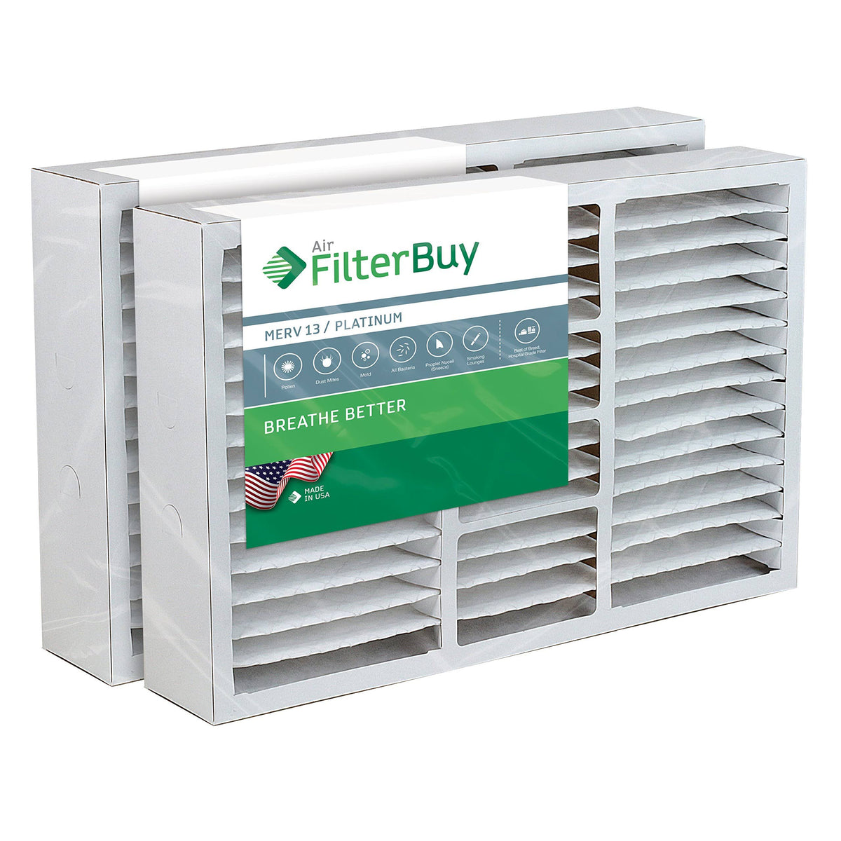 16x25x5 Pleated AC Furnace Air Filters MERV 13 X453